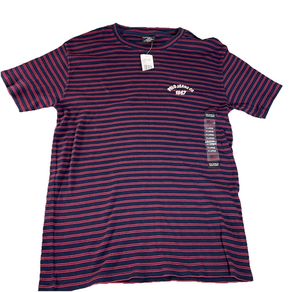 Polo Jeans Co. Ralph Lauren‎ Mens XL Striped T-Shirt 1967 NWT